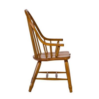 Treasures Bow Back Arm Chair in Oak - 17-C2051