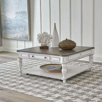 Maganolia Manor Collection Oversized Square Cocktail Table - 244-OT1014