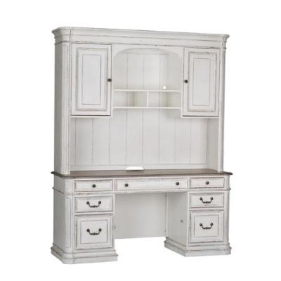 Magnolia Manor Collection Credenza & Hutch - 244-HOJ-CHS