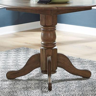 Round Carolina Crossing Dining Table with Pedestal Base - 186-T4242 / 186-P4242