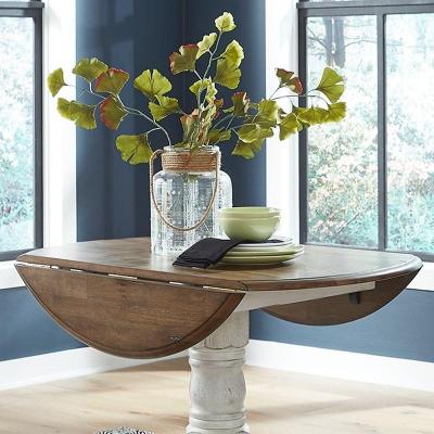 Round Carolina Crossing Dining Table with Pedestal Base - 186W-T4242 / 186W-P4242