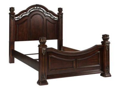 Messina Estates Queen Poster Bed - 737-BR-QPS