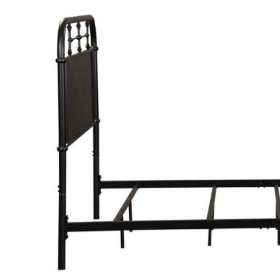 Vintage Full Metal Headboard in Black - 179-BR17H-B