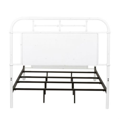 Vintage Full Metal Bed in Antique White - 179-BR17HFR-AW