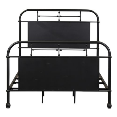 Vintage Full Metal Bed in Black - 179-BR17HFR-B