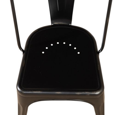 Vintage Bow Back Dining Chair in Black - 179-C3505-B