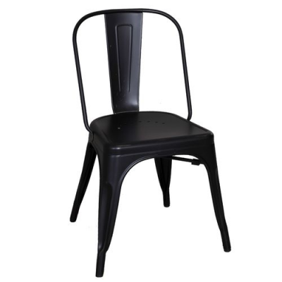 Vintage Bow Back Dining Chair in Black - 179-C3505-B