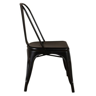 Vintage Bow Back Dining Chair in Black - 179-C3505-B