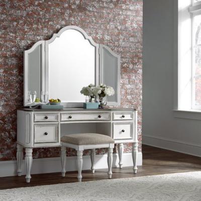 Magnolia Manor Collection Vanity Stool - 244-BR99