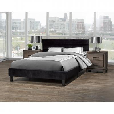 Allie Queen Size Platform Bed In Black - LX895-Q-BLK