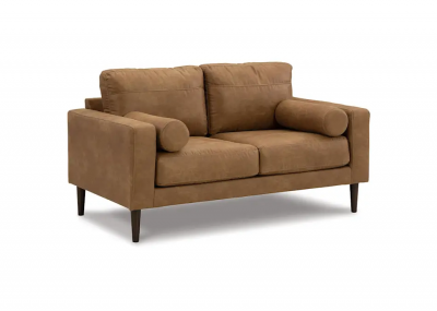 Telora Stationary Leather Look Loveseat - 4100235