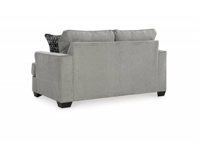 Deakin Stationary Fabric LoveSeat Ash - 3470835