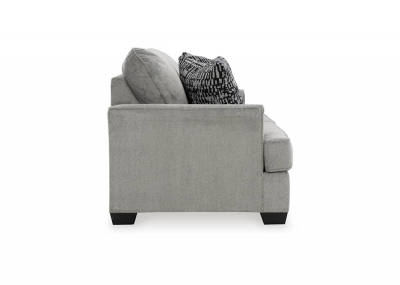 Deakin Stationary Fabric LoveSeat Ash - 3470835