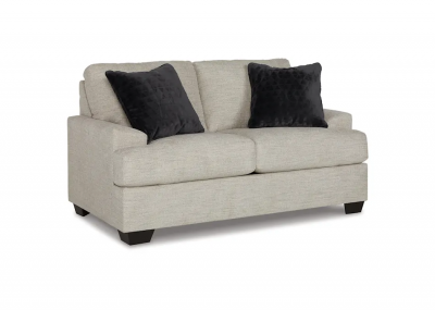 Vayda Stationary Fabric LoveSeat Pebble - 3310435