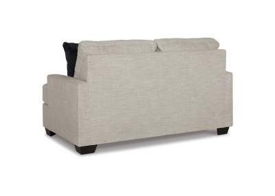 Vayda Stationary Fabric LoveSeat Pebble - 3310435