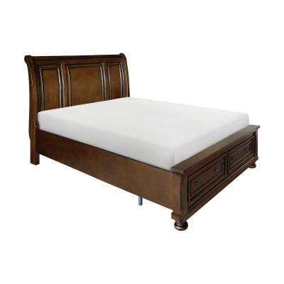 Cumberland Collection Queen Sleigh Platform Bed with Footboard - 2159-1*