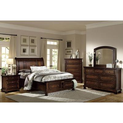 Cumberland Collection Queen Sleigh Platform Bed with Footboard - 2159-1*