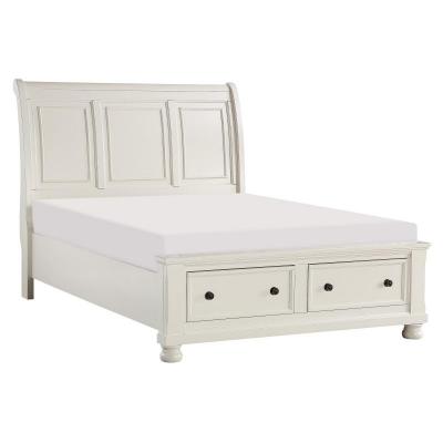 Laurelin Collection Eastern King Sleigh Platform Bed with Footboard Storage - 1714KW-1EK*