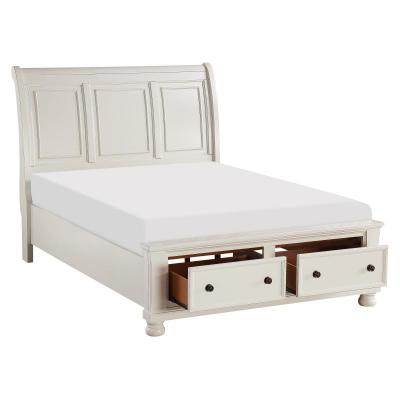 Laurelin Collection Eastern King Sleigh Platform Bed with Footboard Storage - 1714KW-1EK*