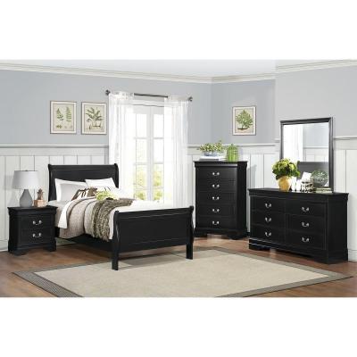 Mayville Collection Twin Bed with Black finish - 2147TBK-1*