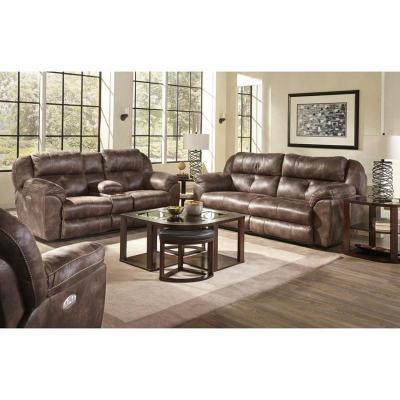 Catnapper Ferrington Power Reclining Leather Look Fabric Loveseat - 61899 1300-89