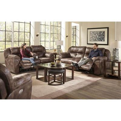 Catnapper Ferrington Power Reclining Leather Look Fabric Loveseat - 61899 1300-89