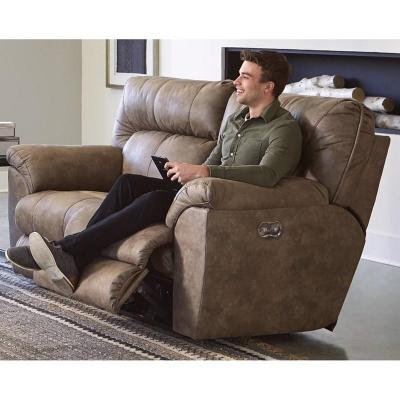 Catnapper Hollins Power Reclining Leather Look Loveseat  - 62652 1429-49