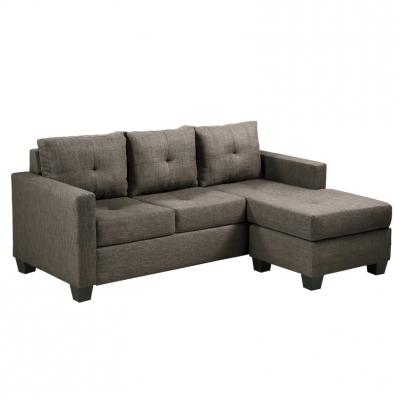 Phelps Collection Fabric Sectional - 9789BRG-3LC