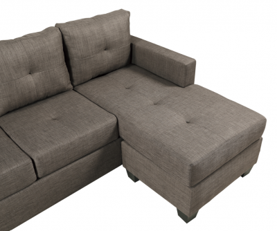 Phelps Collection Fabric Sectional - 9789BRG-3LC