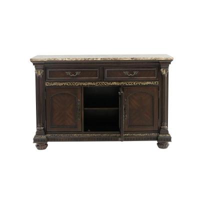 Russian Hill Collection Server with Faux Marble Top - 1808-40