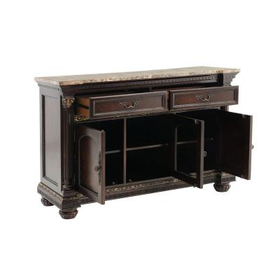 Russian Hill Collection Server with Faux Marble Top - 1808-40