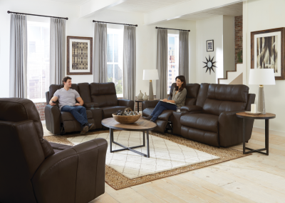 Catnapper Mara Power Reclining Leather Match Sofa - 874751 1225-09 / 3025-09