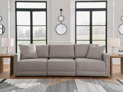 Benchcraft Katany Fabric 3 Piece Sectional Sofa in Shadow - 2220146 / 2220164 / 2220165