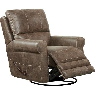 Catnapper Maddie Swivel Glider Leather Look Fabric Recliner - 64753-4 1304-56 / 3304-56