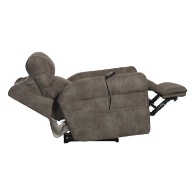 Catnapper Tranquility Power Headrest Power LayFlat Recliner w/CR3 Heat/Massage/Lumbar in Pewter - 630107 1301-28 / 1302-28