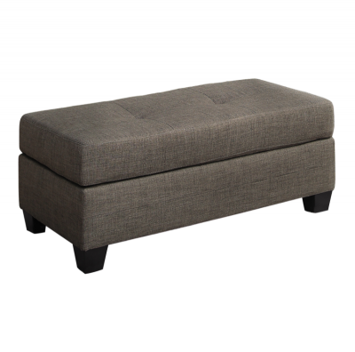 Phelps Collection Ottoman With Solid Wood and Plywood Frame - 9789BRG-4