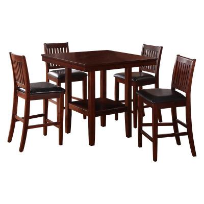 Galena Collection 5-Piece Pack Counter Height Dining Set - 5050-36