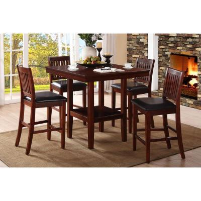 Galena Collection 5-Piece Pack Counter Height Dining Set - 5050-36