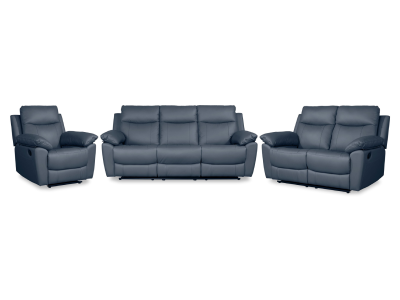 Chelsea Ocean Leather Reclining Sofa - CHELSEA-SOFA-951