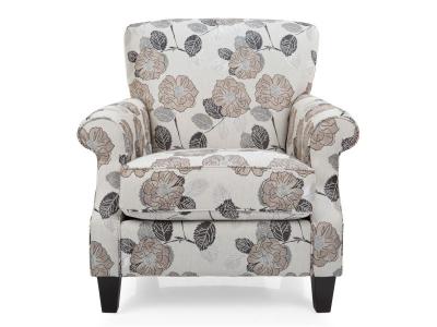 Decor-Rest Stationary Fabric Accent Chair in Maggie Wood - 2538C-MW