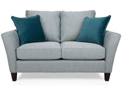 Decor-Rest Stationary Fabric Loveseat in Connect Turquoise - 2342L-CT