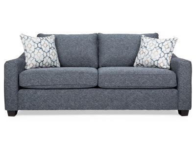 Decor-Rest Stationary Fabric Sofa in Sotto Navy - 2981S-SN