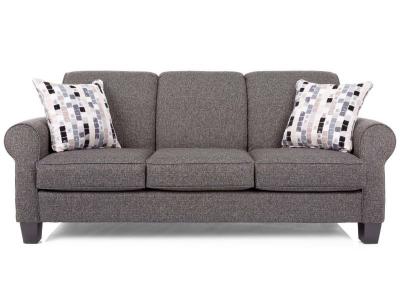 Decor-Rest Stationary Fabric Sofa in Force Peppercorn - 2025S-FP