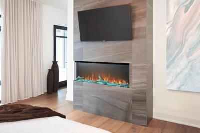 60" Napoleon Trivista Primis 60 Three-Sided Built-in Electric Fireplace - NEFB60H-3SV