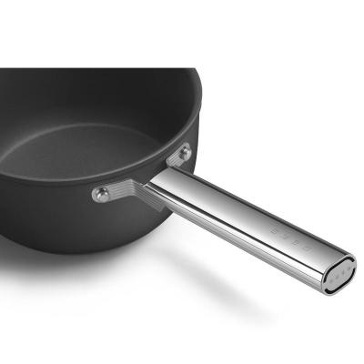 SMEG 50's Style Saucepan With 20 Inch Diameter In Black - CKFS2011BLM