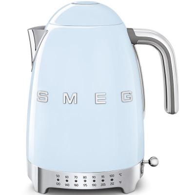 SMEG 50's Style Kettle With Plastic Button In Pastel Blue - KLF04PBUS