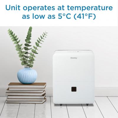 Danby 22 Pint Dehumidifier with Powerful 2-Speed Fan - DDR020BJWDB-ME