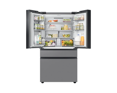 36"  Samsung 22.8 Cu. Ft. Bespoke 4-Door French Door Counter Depth Refrigerator with Beverage Center - F-RF23BB863131