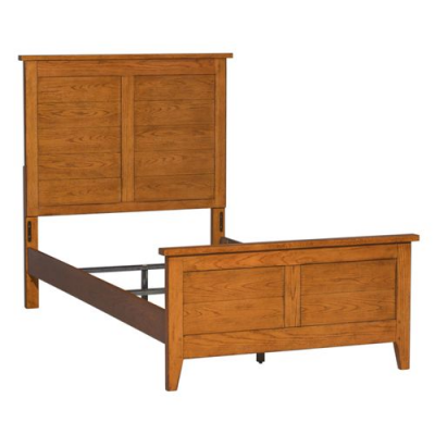 Grandpas Cabin Twin Panel Bed - 175-YBR-TPB