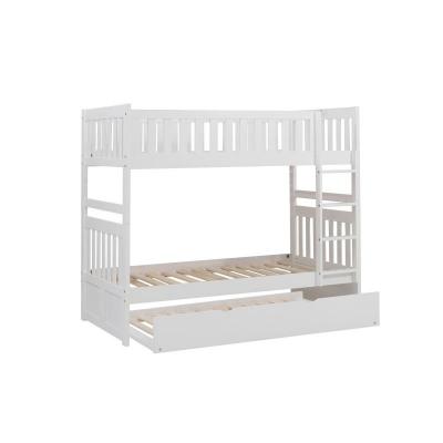 Galen Collection Transitional Twin Over Twin Bunk Bed with Trundle - B2053W-1*R